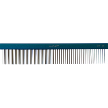 Aluminum Grooming Comb 7.5" - Blue